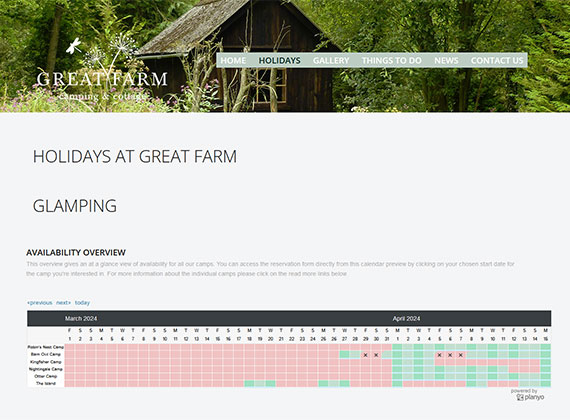 Portfolio Image for Great Farm Glamping & Cottages